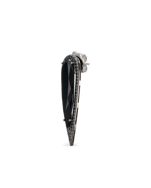 Anabela Chan Metallic X Robert Wun 14K And Rhodium Vermeil Glimmer Diamond Earrings