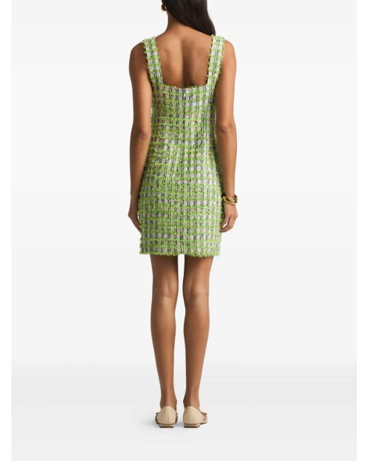 Vestido a cuadros St. John de color Green