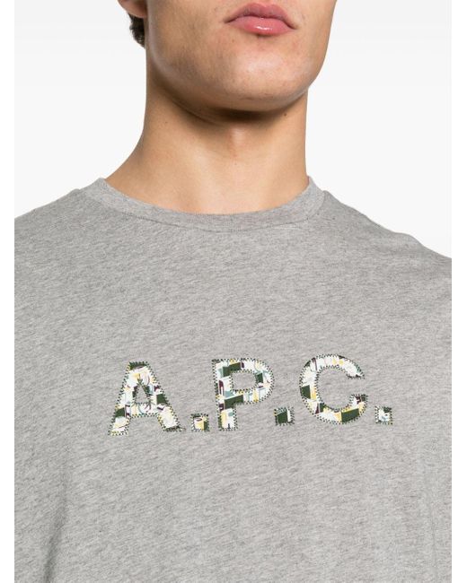 A.P.C. Gray T-shirts And Polos for men