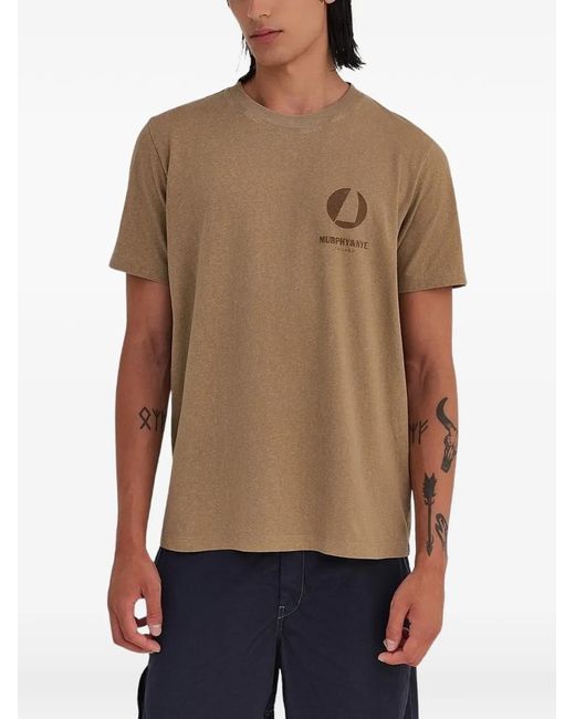 Murphy & Nye Brown Logo T-Shirt for men