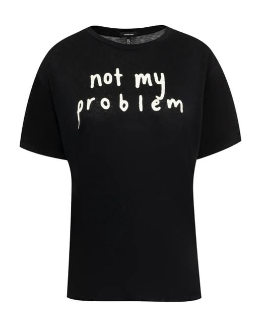 T-Shirt Not My Problem di R13 in Black