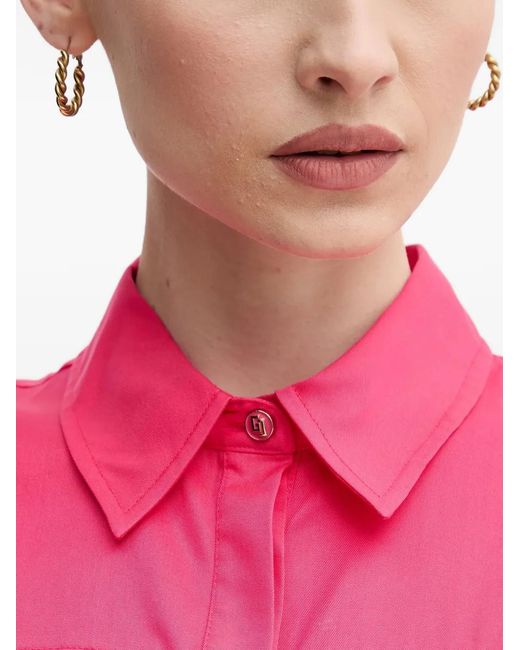 GAUDI Pink Chest-Pockets Shirt