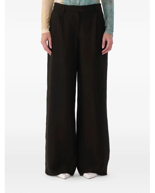 Jason Wu Black Twill Straight-Leg Trousers