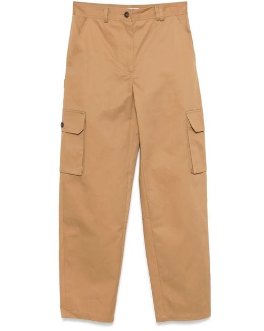 Pantalon Chino À Logo Brodé Maison Kitsuné en coloris Natural