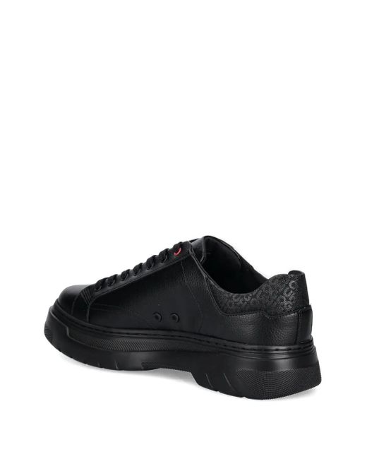 HUGO Black Textured Sneakers for men