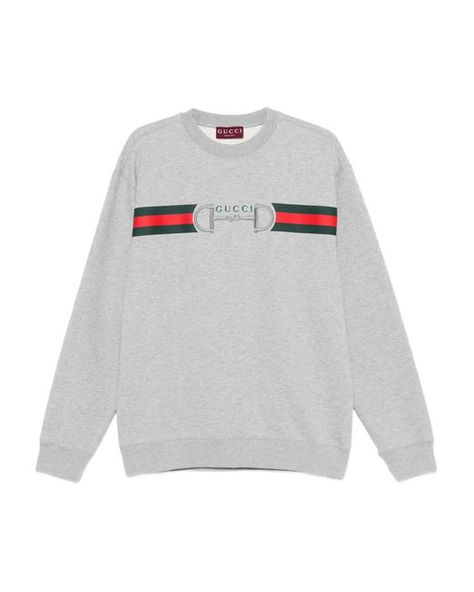 Sweat À Logo Imprimé Gucci pour homme en coloris Gray