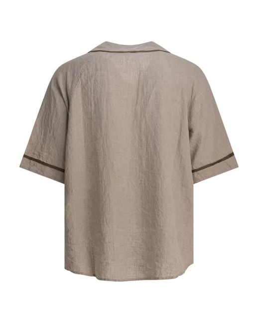 Chemise Boutonnée À Appliqué Kapital pour homme en coloris Gray