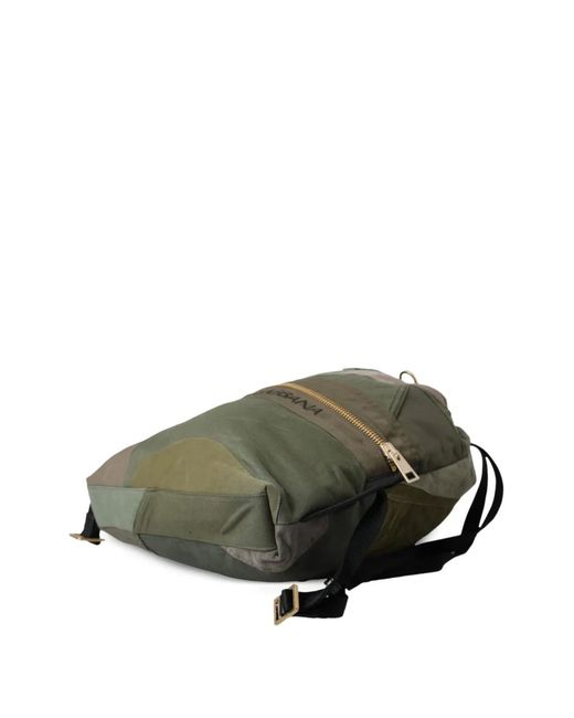 Dolce & Gabbana Black Patchwork Camouflage-Print Backpack for men