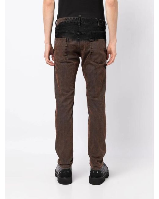 DSquared² Black Rust Velvet Cool Guy Jeans for men