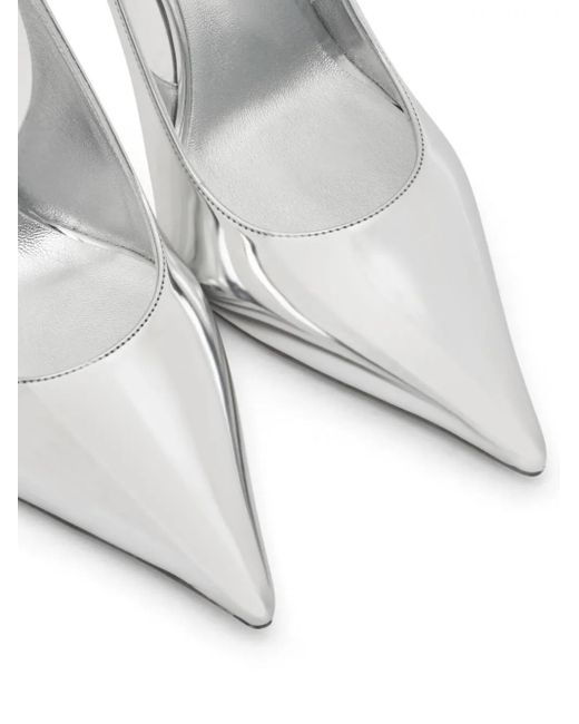 Casadei White 100Mm Alice Superblade Pumps