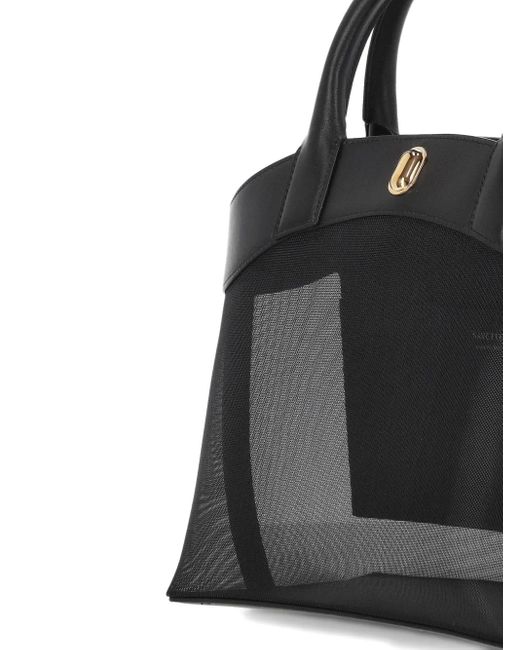 Borsa Tote Tondo Piccola di SAVETTE in Black