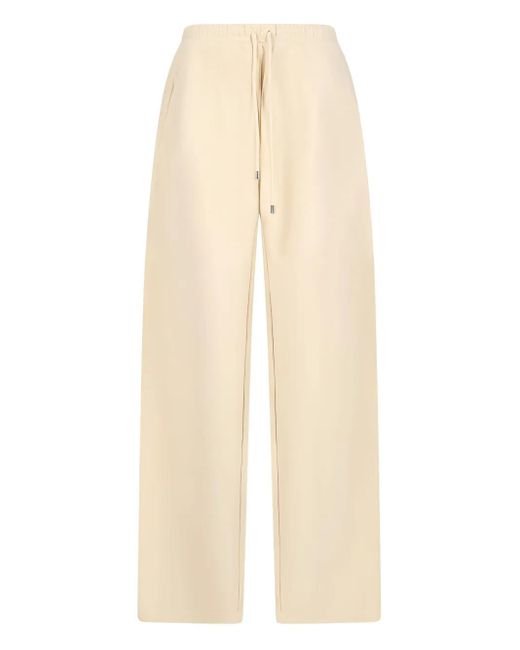 Pantaloni A Gamba Ampia Con Coulisse di Sportmax in Natural