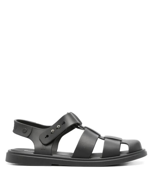 Melissa Black Emma Multiple-Straps Sandals