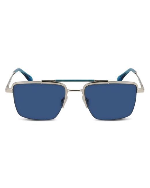 Paul Smith Blue Landor Rectangle-Frame Sunglasses for men