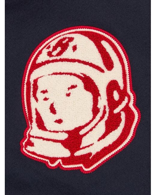 BBCICECREAM Blue Fanfare Script Embroidered Bomber Jacket for men