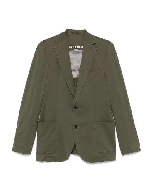Circolo 1901 Green Piqué-Weave Blazer for men