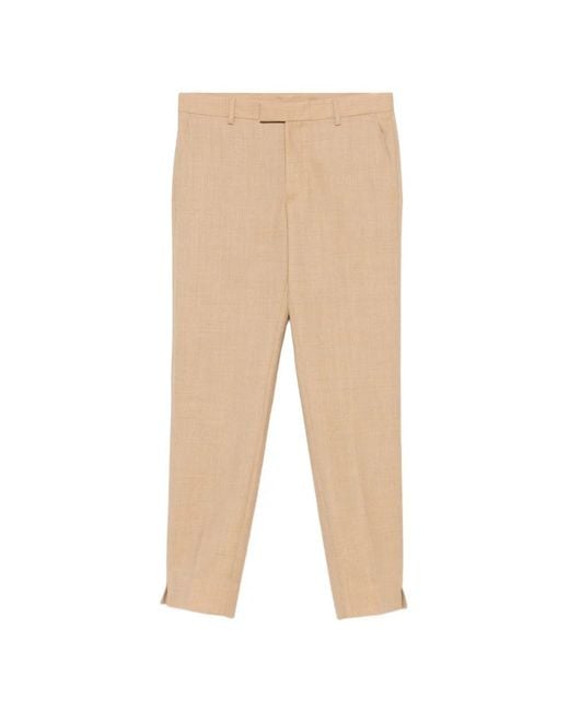 MM6 by Maison Margiela Natural Slit-Cuff Tailored Trousers