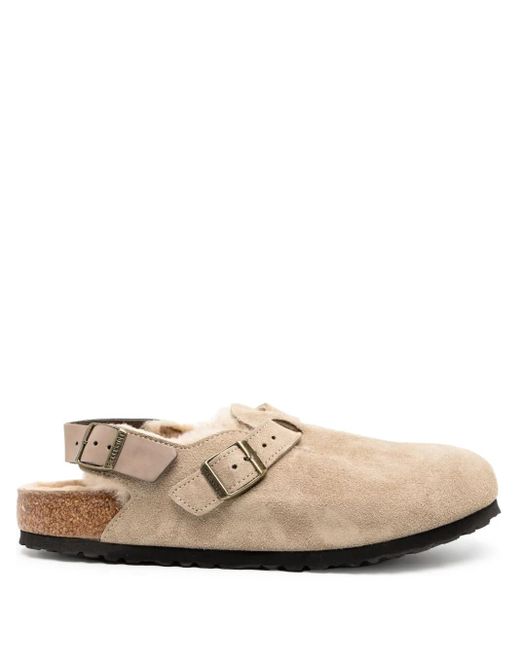 メンズ Birkenstock Boston スエード サンダル Natural