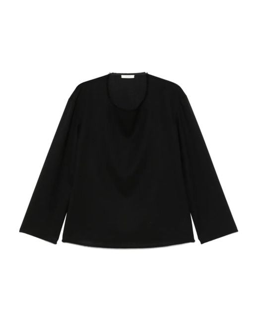 The Row Black Cattaleya Blouse