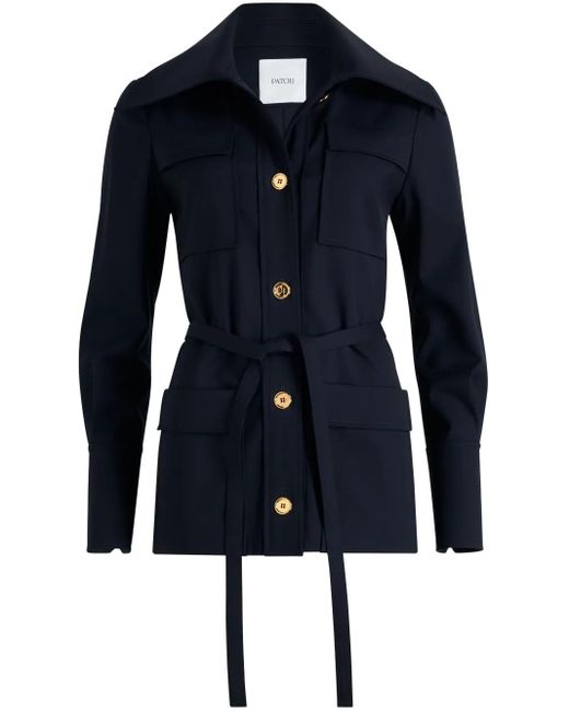Patou Blue Safari Twill-Jacke