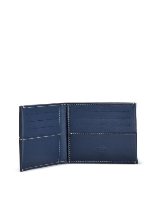 Tod's Kartenetui Mit Logo-Patch in Blue für Herren