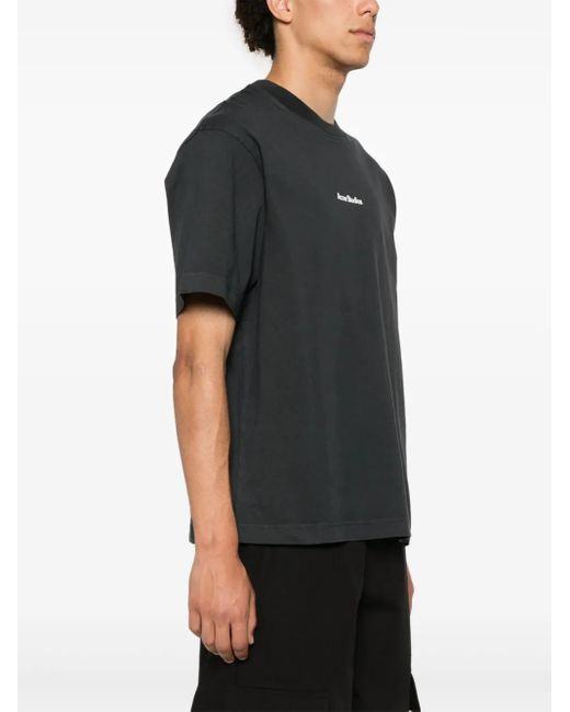 Acne Black Logo-Print T-Shirt
