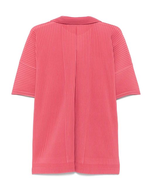 Homme Plissé Issey Miyake Pink Pleated Shirt for men