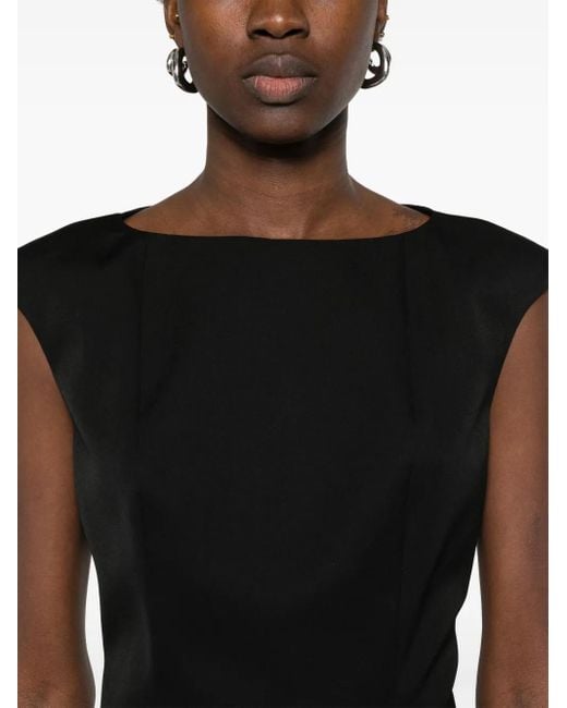 McQueen Black Wool Dress