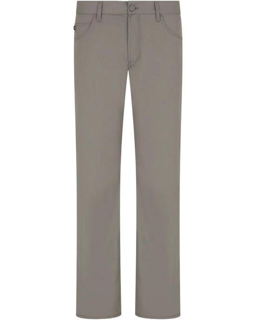Giorgio Armani Gray Virgin Wool Trousers for men
