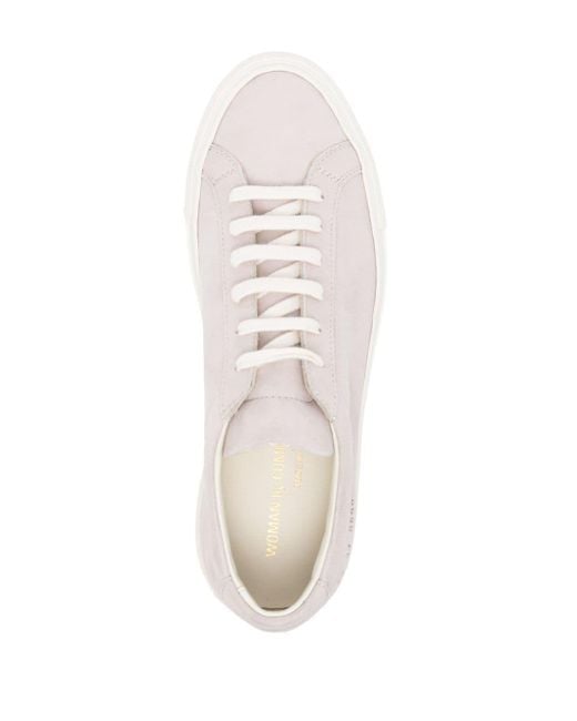 Common Projects Achilles Suède Sneakers in het White