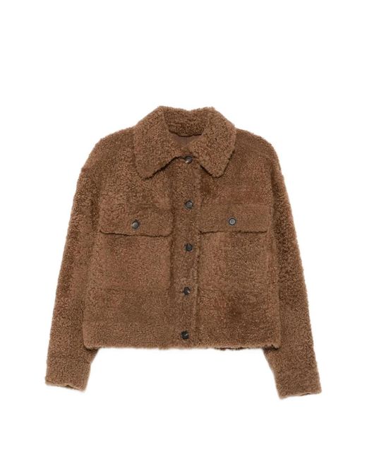 Brunello Cucinelli Brown Veste À Boutonnière