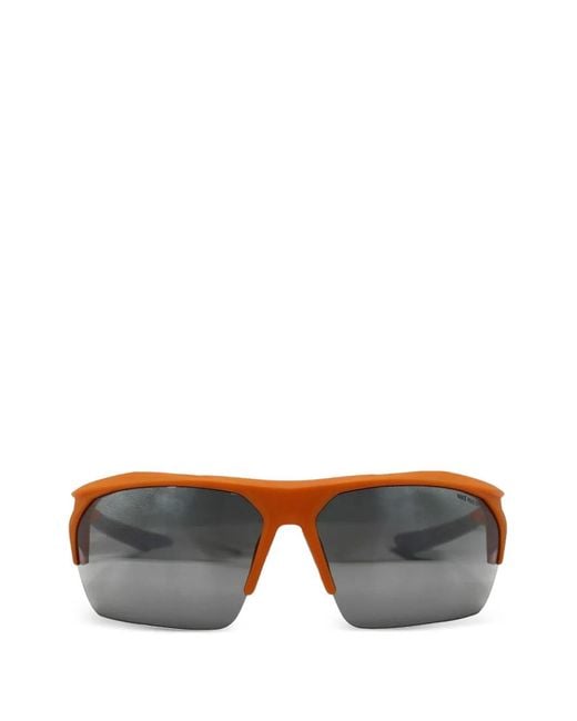 Nike Gray Terminus Geometric Sunglasses for men