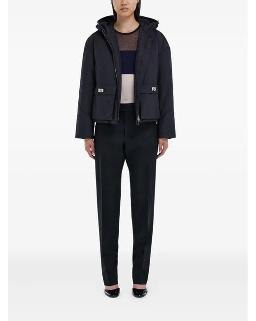 Ferragamo Blue Padded Blouson