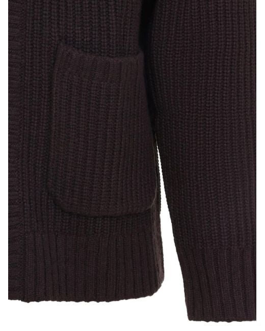 Carhartt Blue Ribbed Zip-Up Cardigan for men