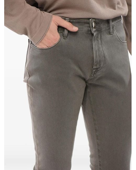Vaqueros Slim Corneliani de hombre de color Gray