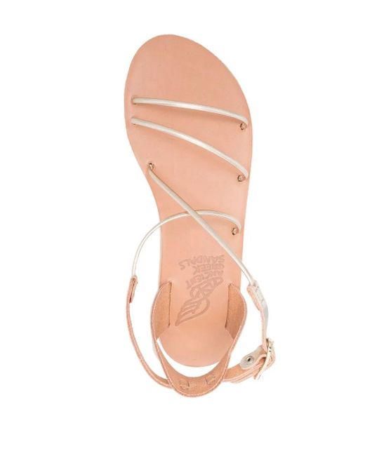 Ancient Greek Sandals Pink Meloivia Metallic-Effect Sandals