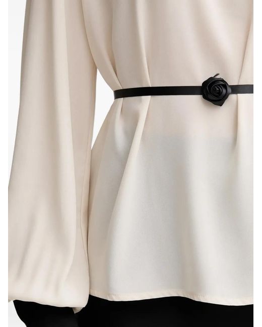 GAUDI White Roll Neck Blouse