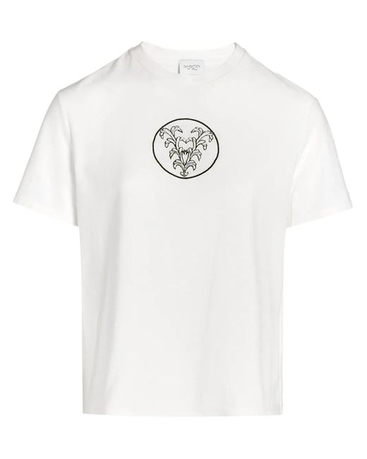 Giambattista Valli V エンブロイダリー Tシャツ White