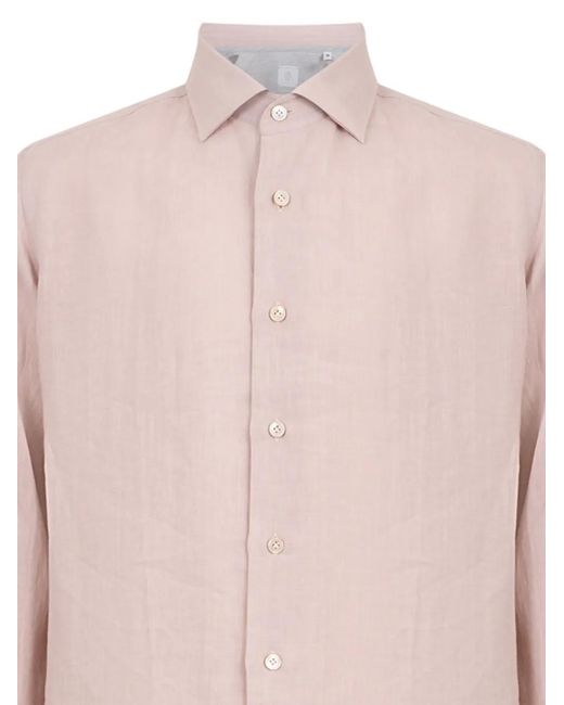 Eleventy Button-Up Overhemd in het Pink voor heren