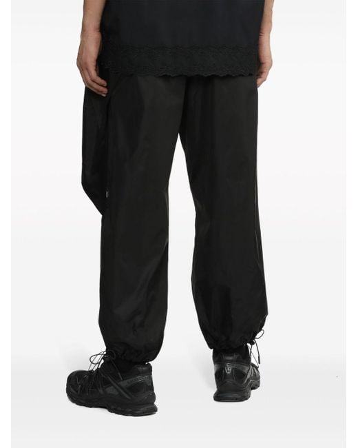 Pantalones rectos con detalle de lazo Simone Rocha de hombre de color Black
