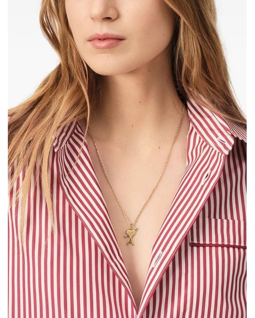 AMI White Brass Arrow Necklace