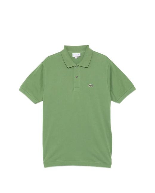 Lacoste メンズ グリーン ロゴ ポロシャツ