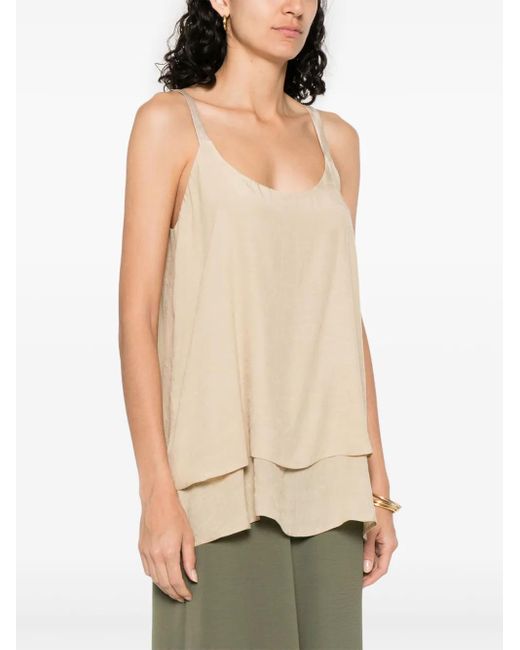 MOUTAKI Natural Slub-Texture Top