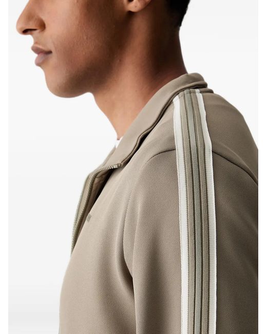 Guess Natural Side-Stripe Zip-Up Sweatshirt for men