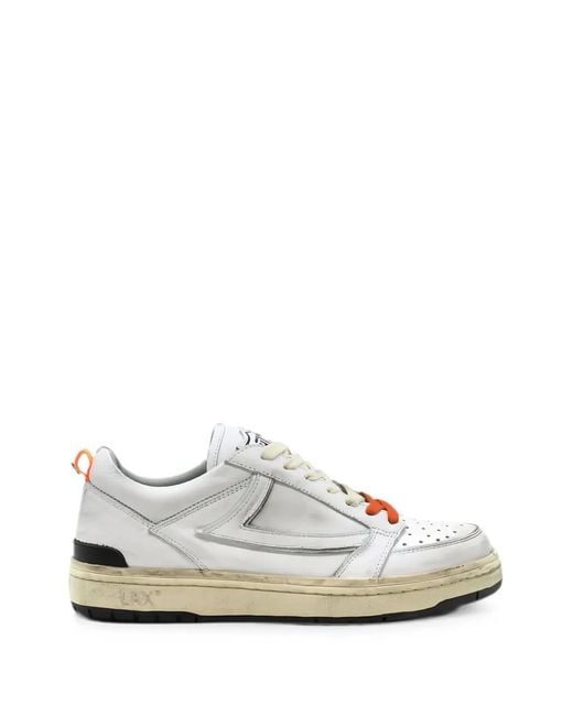 HTC White Starlight Shield Leather Sneakers