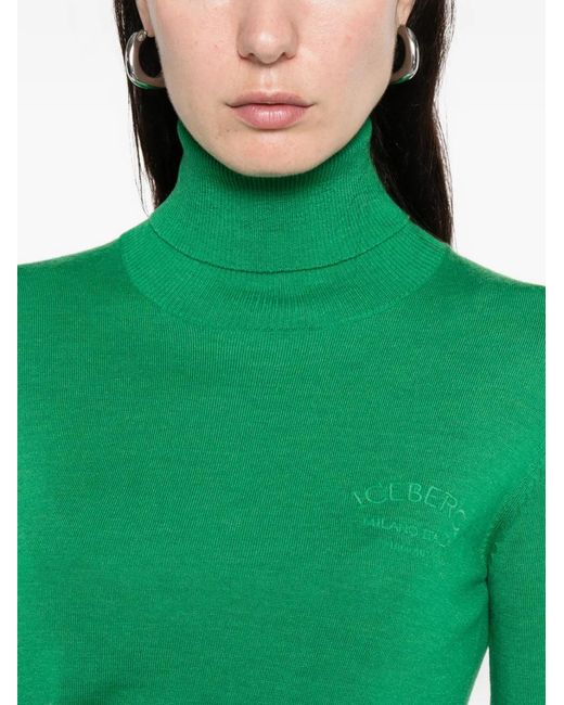 Pull À Logo Brodé Iceberg en coloris Green