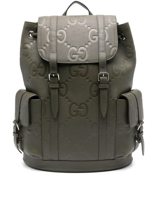 Gucci Green Jumbo Gg Backpack for men