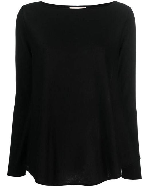Wild Cashmere Black Fine Knit Jumper
