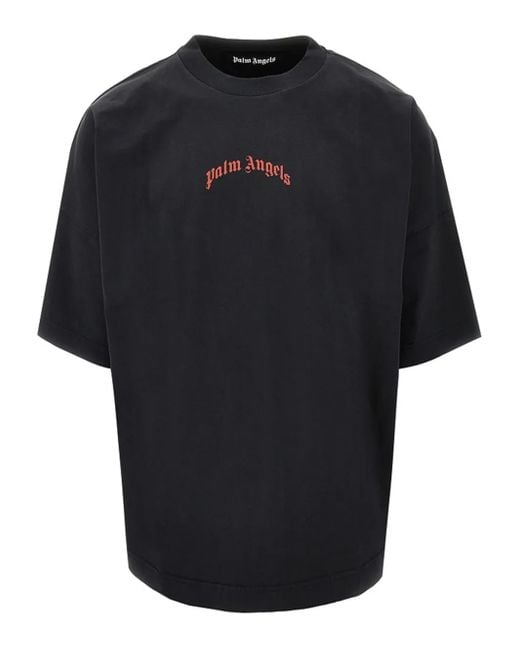 Palm Angels Black T-Shirts And Polos for men