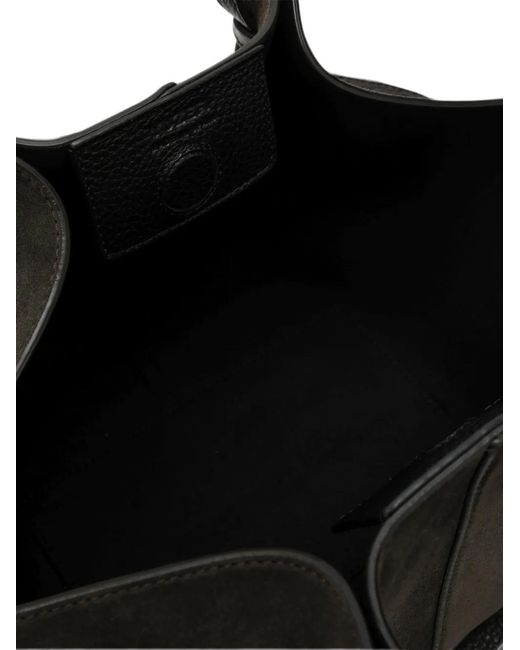 Yuzefi Black Mochi Suede Shoulder Bag